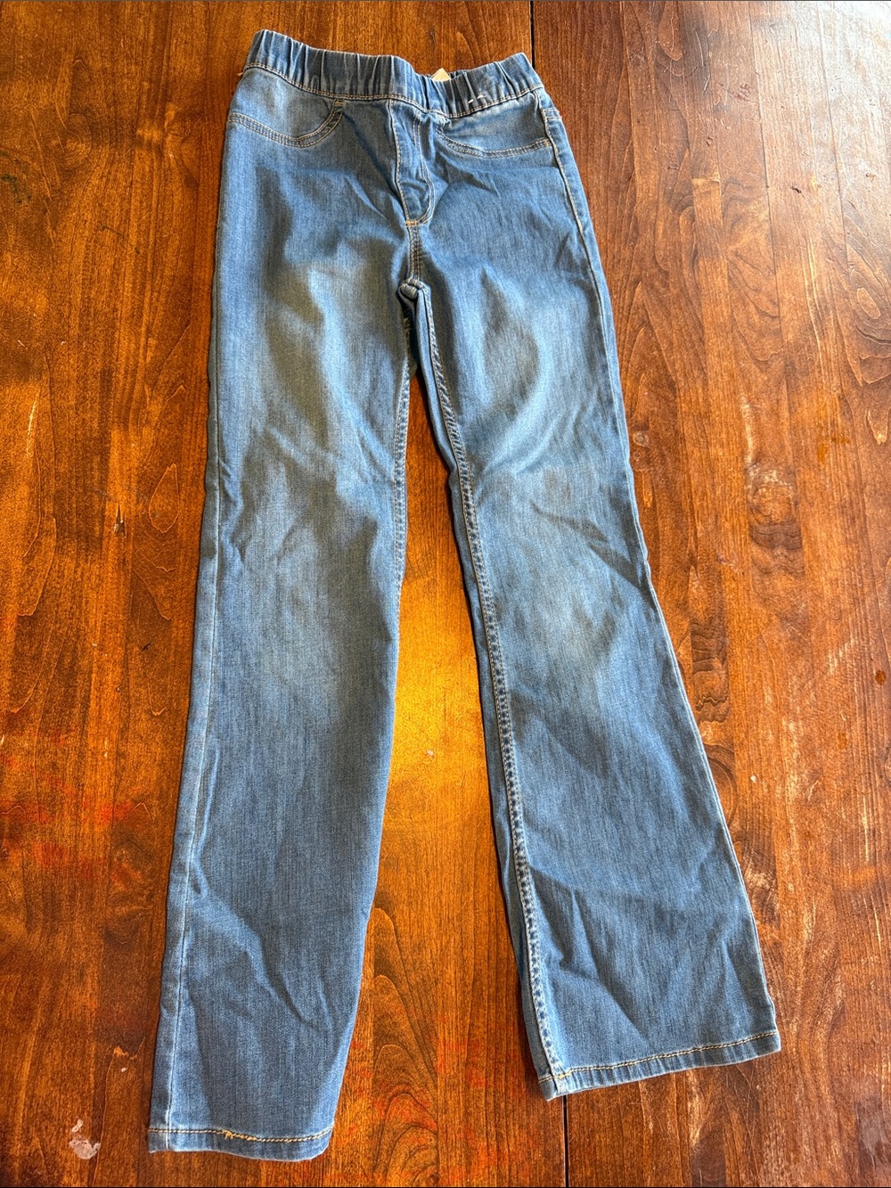 H&M Kids Blue Elastic-Waist Bootcut Jeans